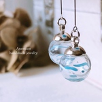 《そらいろ12mm》ヨーヨー 水風船 ピアス/イヤリング ☆浴衣に♡お祭りに  レギュラー 両耳ペア