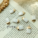 [4ピース]シェルチャーム・長方形①