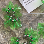PVC charm Flower (green)