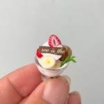 ミニチュア＊チョコとイチゴのミニパフェ