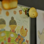 4/12 21時～ ポストカードとひよこパン パンブローチ、マグネットセット
