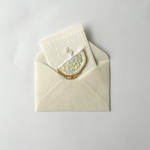 刺繍カード（ミニサイズ）/レモン