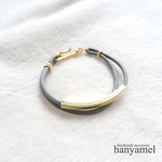 PIPE bracelet 〜 double gray