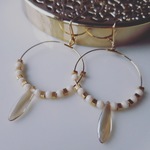 【再販】ハニーゴールドフープイヤリングorピアス