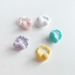 heart hair rubber