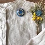 刺繍ブローチ