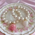 Romantic Strawberry♡パールブレスレット