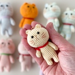 ジュン様専用 あみぐるみチャーム パレットの猫