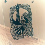 切り絵　童話　ラプンツェル