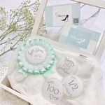 【1番人気】 月齢ロゼット 誕生日 マタニティ Green グリーン 月齢フォトアイテム