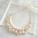 パール&ビジュー   お花のネックレス【チェーン】