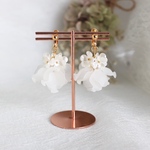 お花 の ドレス イヤリング ピアス