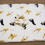 ☆チワワ柄 犬用 カフェマット シュシュ付き レース無し①☆
