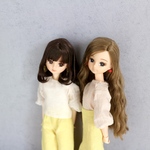 リカちゃん服　ボリューム袖トップス
