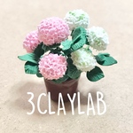 ☆送料無料☆ずっと一緒だよ/ピンク×白　紫陽花