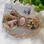 インド刺繍 ✼̥ タッセルリボン accessory ꕤ*.ﾟヘアクリップ 