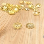 透かし模様座金　10ｍｍ　10ｇ　ゴールド