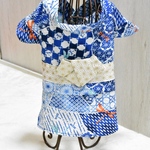 ★再販★⭐︎犬服⭐︎ 浴衣 男の子用 ブルー トンボ柄