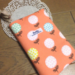 ＊再販×4＊お薬手帳も入る！診察券&保険証ホルダー(ポンポンフラワー)