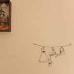 ワイヤーで作ったガーランド☆