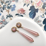 cutie pink fireopal pierce / earring