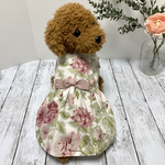 ＜M＞大人っぽいピンクの花柄ワンピース