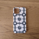 受注製作*ミナペルホネン*anemone*ベージュ×ブラック*mina perhonen*iPhoneケース*iPhoneカバー*スマホケース*スマホカバー
