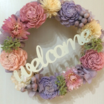 WHwelcome アンティークPLリース17cm