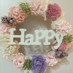 母の日おすすめ HappyアンティークWHリース17cm