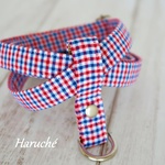 【完成品】トリコロール柄　【８の字ハーネス】+【カフェリード】のセット