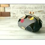 丸maruぷっくりがま口ポーチ　  16ｃｍ