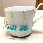 18KGF ターコイズピアス