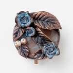 青薔薇のピルケース/小物入れ