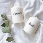 受付サイン　Groom&Bride  ウェルカムスペース　ウェディングキャンドル