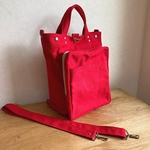 1013toga様ご注文品＊3way hachi工房 帆布リュック　赤