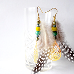 ＊フェザー（羽根）ピアス＊