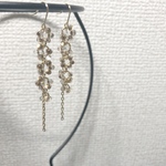 チェコビーズのピアス　その4