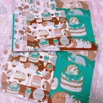 チョコミントとたれみみさんの紙ものセット♡₊⁺