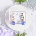 紫陽花色玉 ピアス／イヤリング