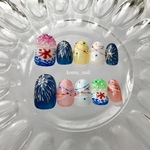 ◎ かき氷 夏祭り 花火 ヨーヨー 夏 個性派 フード 食べ物 ネイル ネイルチップ