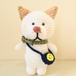 白柴犬さん  あみぐるみ