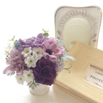 小さな真珠の涙   (仏花、ミニサイズ、  造花、仏壇、お供え、お盆、お彼岸、ペット）