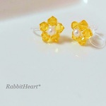 黄色いお花～ノンホールピアス