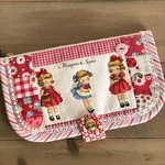 マーガレット＆ソフィー母子手帳保険証通帳ケースred