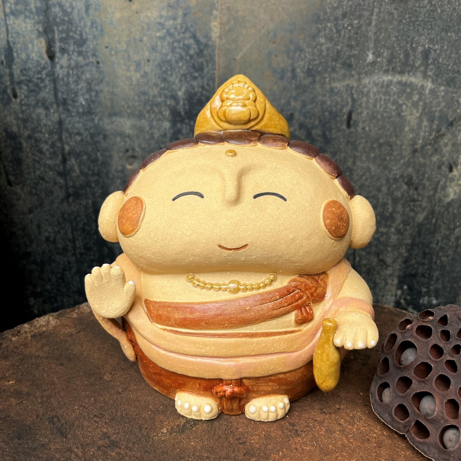 聖観音さん　Ｏ-315　陶製　/Kannon/聖觀音菩薩 6,776円