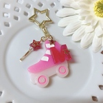 【再販】ローラースケートキーホルダー☆赤