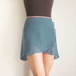 NORMAL wrap skirt【デニムブルー×トープ】