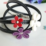 ネックストラップ・W flower purple 和風 .＋＊