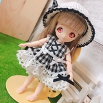 天使のおさんぽチェックワンピースセット