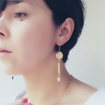 再販””beigeshellGOLD”ピアス
